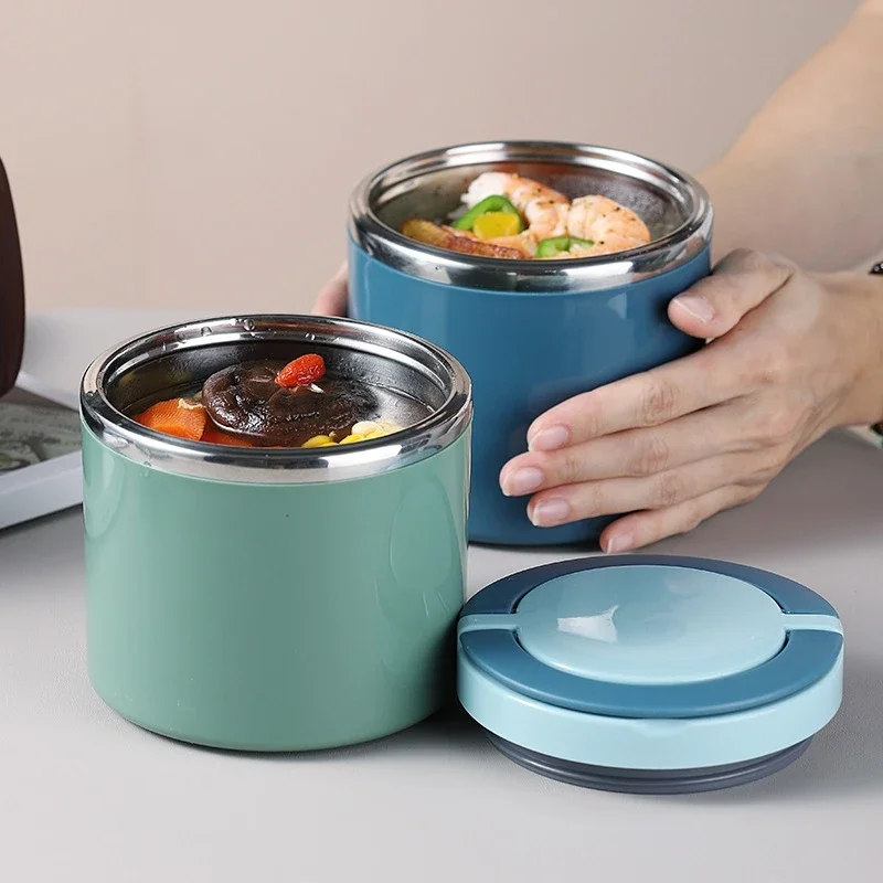 Baby Food Warmer Portable - 630/1000ml 保温フードジャー、ステンレス製魔法瓶ランチボックス、学校、オフィス用保温スープ容器