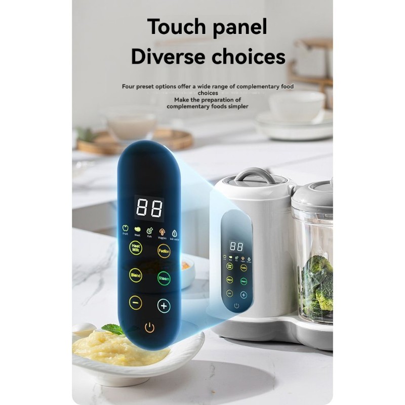 Baby Food Uk - B64B-自動幼児用ベビーフードメーカー-多機能スチーマーブレンダー（英国プラグ用）