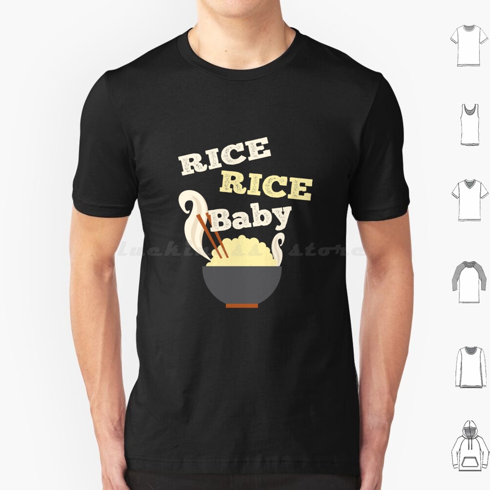 Baby Food Korea - ライスライスベビーTシャツ コットン メンズ レディース DIYプリント ライスライスベビー