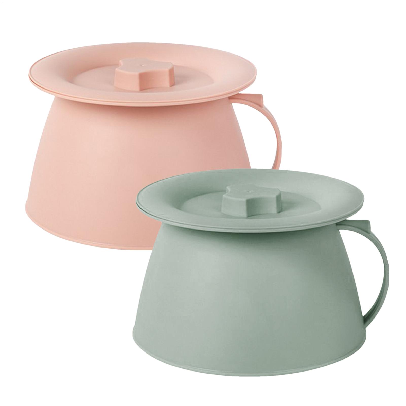 Baby Food Warmer Portable - 1.5L ポータブルチャンバーポット 蓋付きハンドル付き 尿用ポット キャンプ用 夫