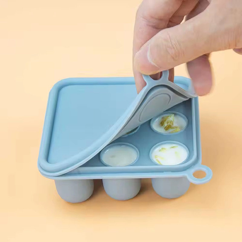 Baby Food Jars Glass - シリコン製ベビーフード冷凍トレイ（蓋付き）フルーツフードフィーダー母乳アイスキャンディー冷凍型食品保存容器アイスキューブ