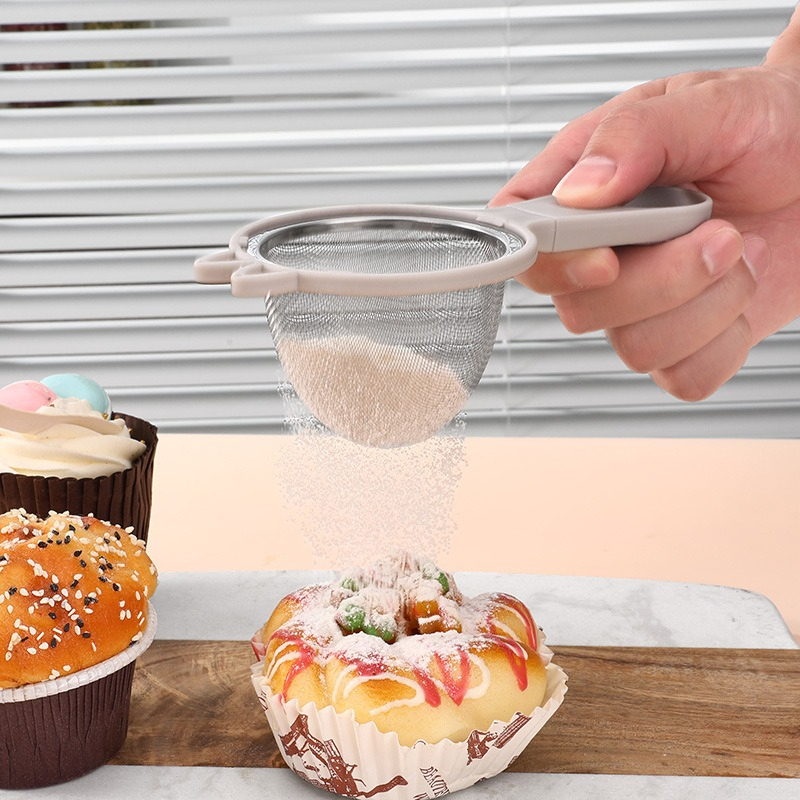 Baby Food Filter - 304ステンレス鋼製猫耳型豆乳ストレーナー超微細メッシュふるいベビーフードサプリメントフィルタージュース残渣こし器小麦粉用