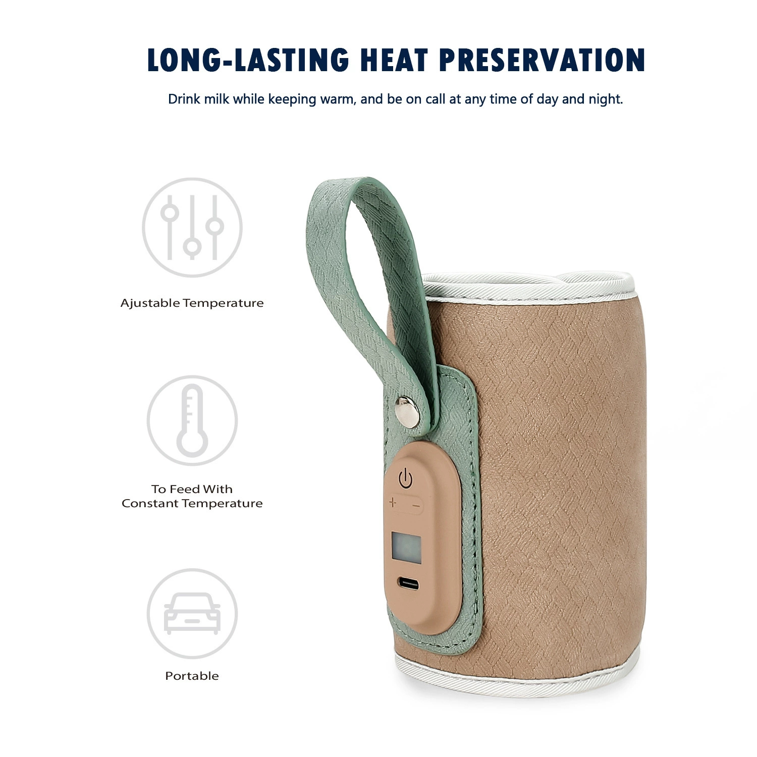 哺乳瓶ウォーマーバッグ USB 電源ヒーター断熱加熱バッグ旅 - Baby Food Warmer Portable のレビューと価格