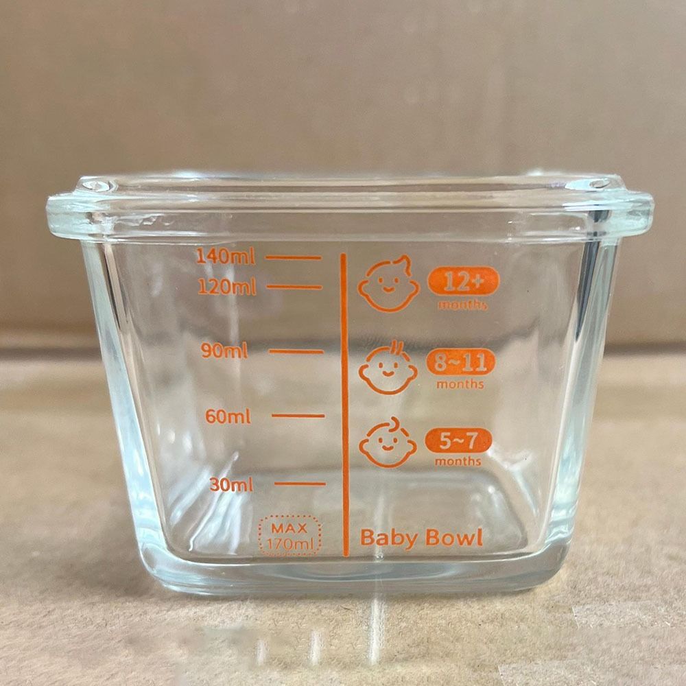 シンプルな170ml食品保存容器、冷凍ガラス製ベビーフードカ - Baby Food Jars Glass のレビューと価格