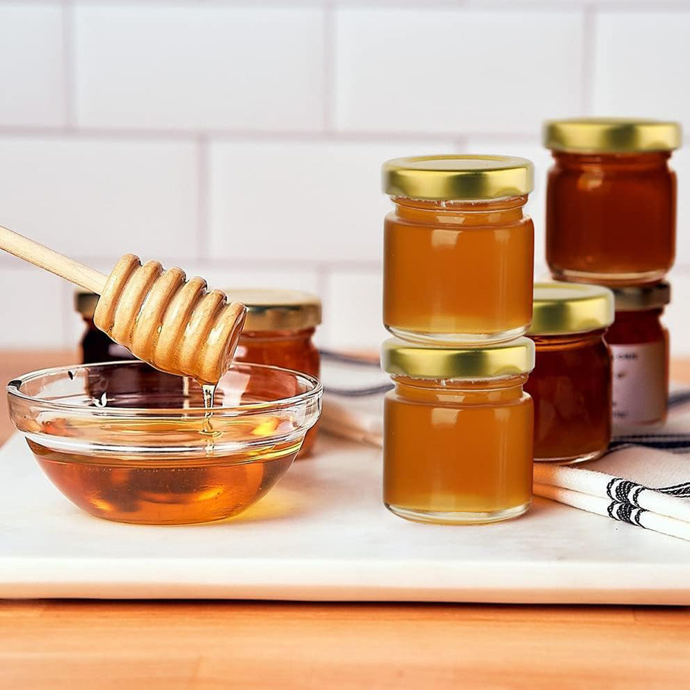 蓋付き小さなガラス瓶、1.5オンスのミニハニージャー、ギフト - Baby Food Jars Glass のレビューと価格