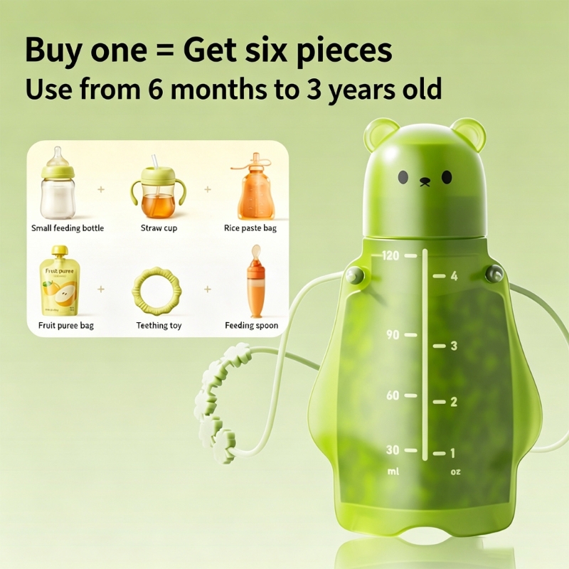BPAフリー シリコン製フルーツピューレ用食品ポーチ 再利用 - Baby Food Reusable Pouches のレビューと価格