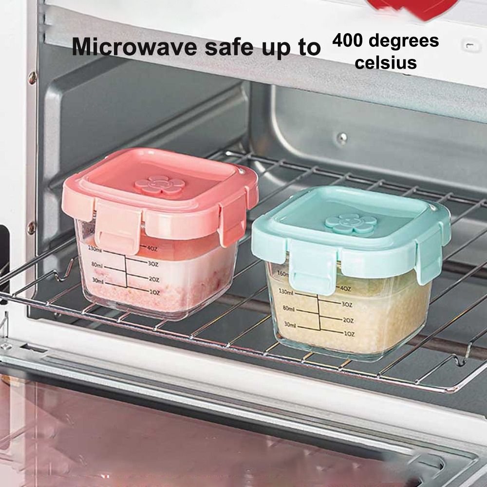 赤ちゃん用ガラス食品収納ボックス、電子レンジ対応、ベビーカッ - Baby Food Jars Glass のレビューと価格