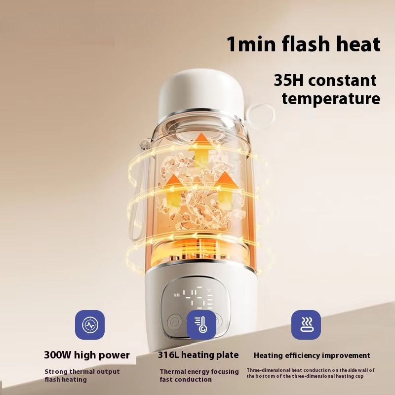 ポータブルワイヤレスサーモスタット式ケトル、高品質専用ボトル - Baby Food Warmer Portable のレビューと価格