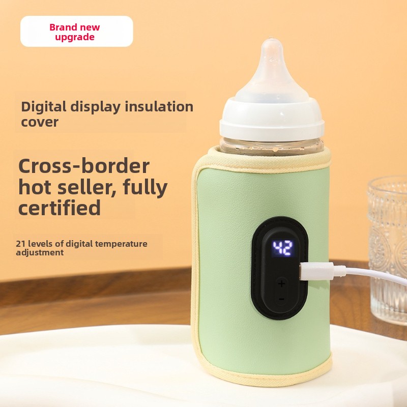 ポータブルデジタルディスプレイ哺乳瓶ウォーマー USB 車旅 - Baby Food Warmer Portable のレビューと価格