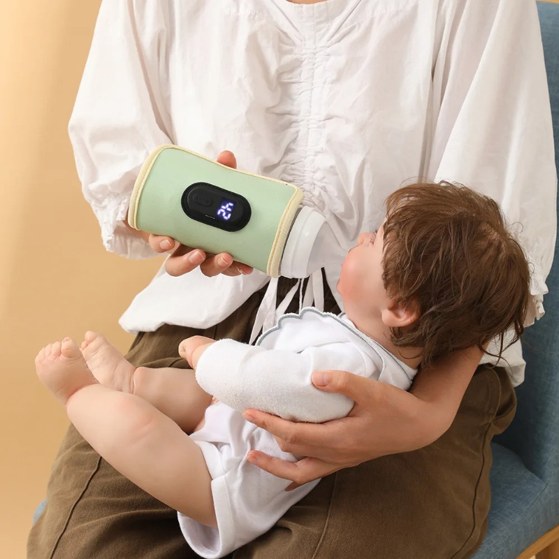 ポータブルデジタルディスプレイ哺乳瓶ウォーマー USB 車旅 - Baby Food Warmer Portable のレビューと価格