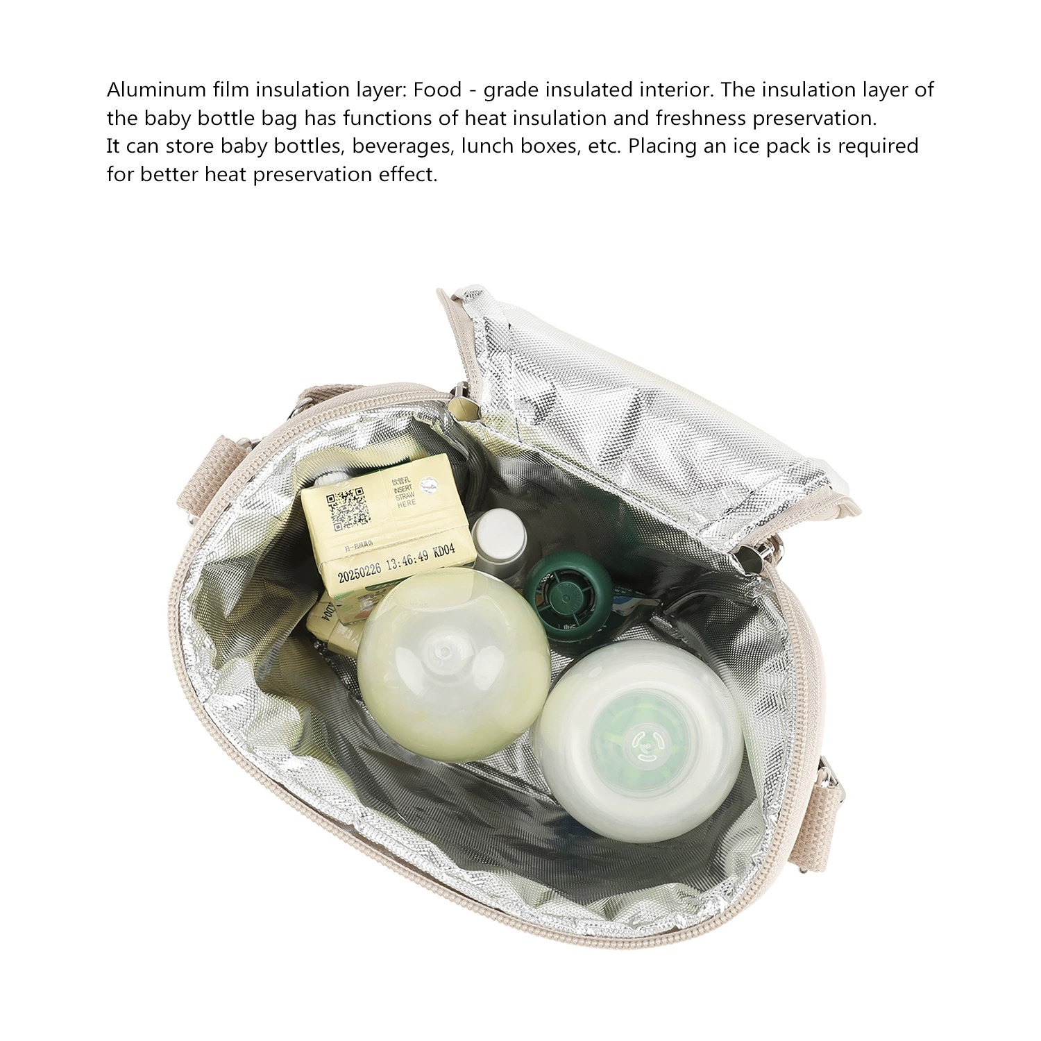 新しいベアーブレストポンプバッグ、ハンドル付き断熱母乳クーラ - Baby Food Warmer Portable のレビューと価格