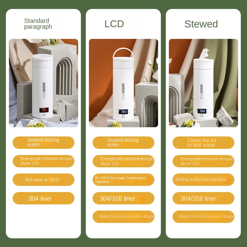 旅行用電気ケトル、急速沸騰、ポータブルベビーミルクウォーマー - Baby Food Warmer Portable のレビューと価格