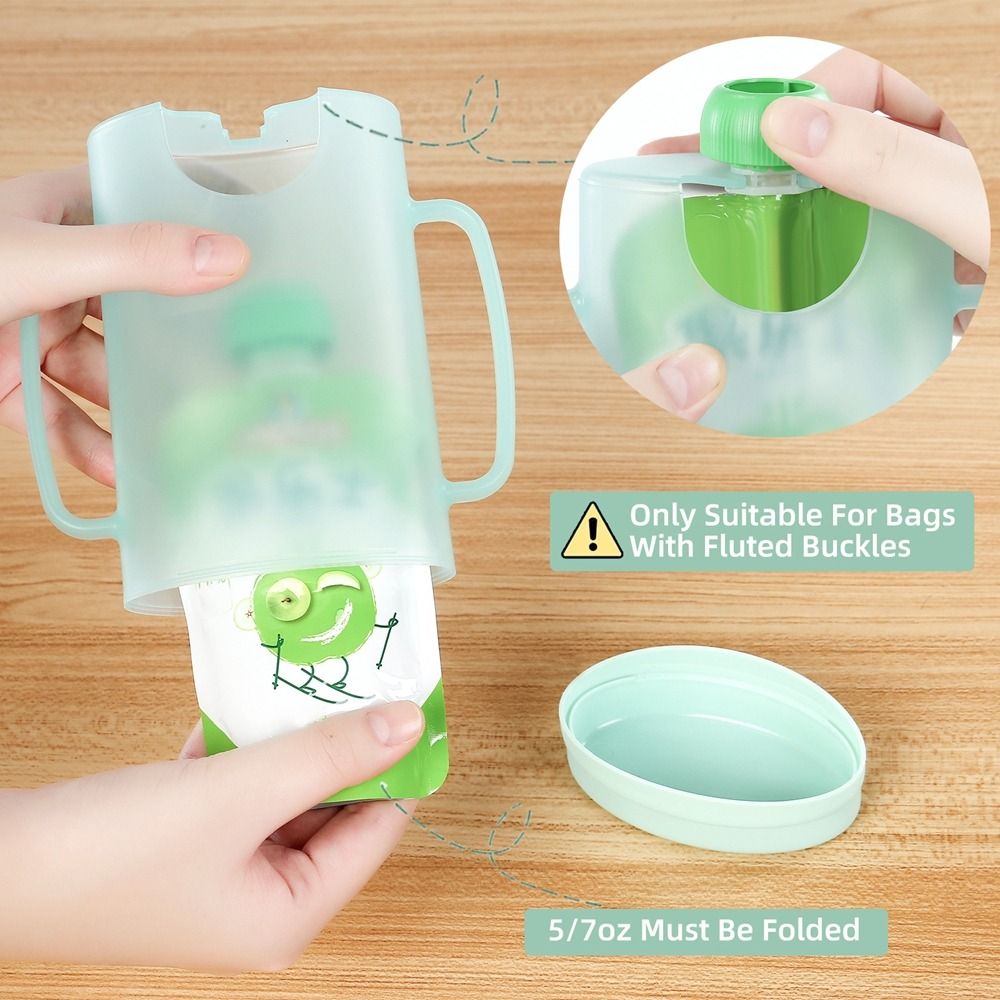 プラスチックスクイーズパウチホルダー 快適なスクイーズプルー - Baby Food Reusable Pouches のレビューと価格