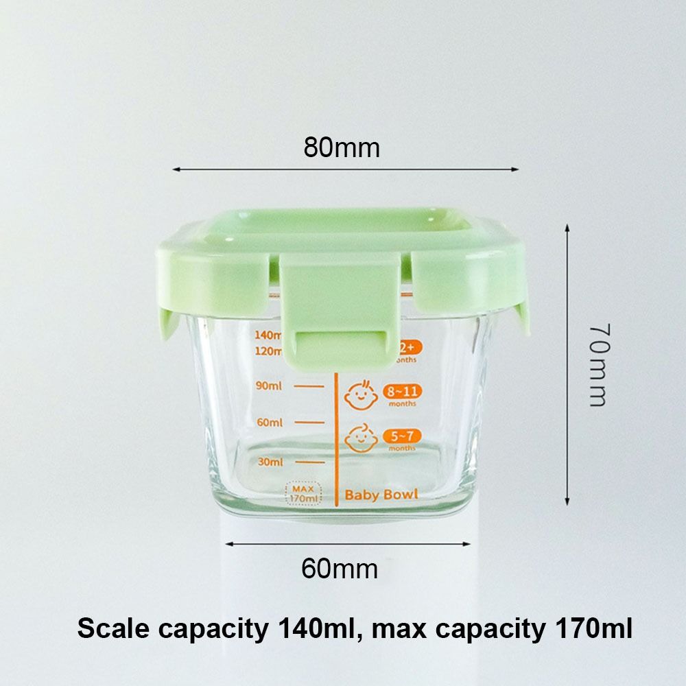 新しい170ml食品保存容器、冷凍・電子レンジ対応、ベビーフ - Baby Food Jars Glass のレビューと価格