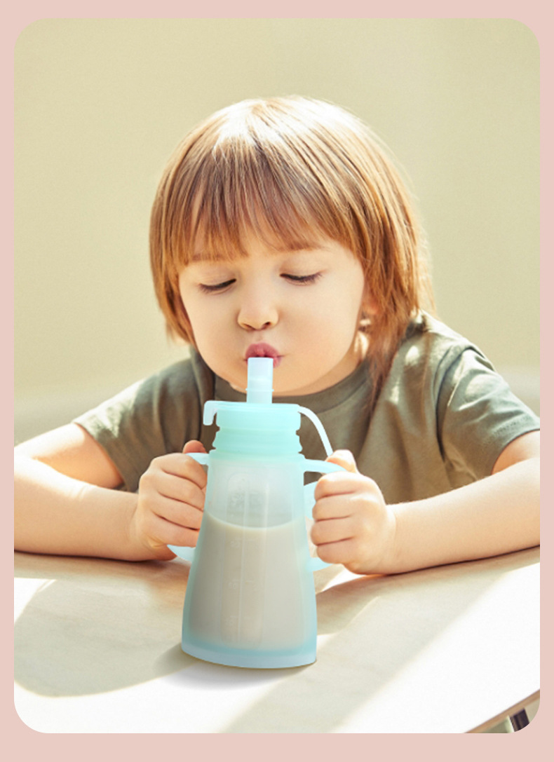 新しい再利用可能なシリコン製母乳保存バッグ、漏れ防止、吸引可 - Baby Food Reusable Pouches のレビューと価格