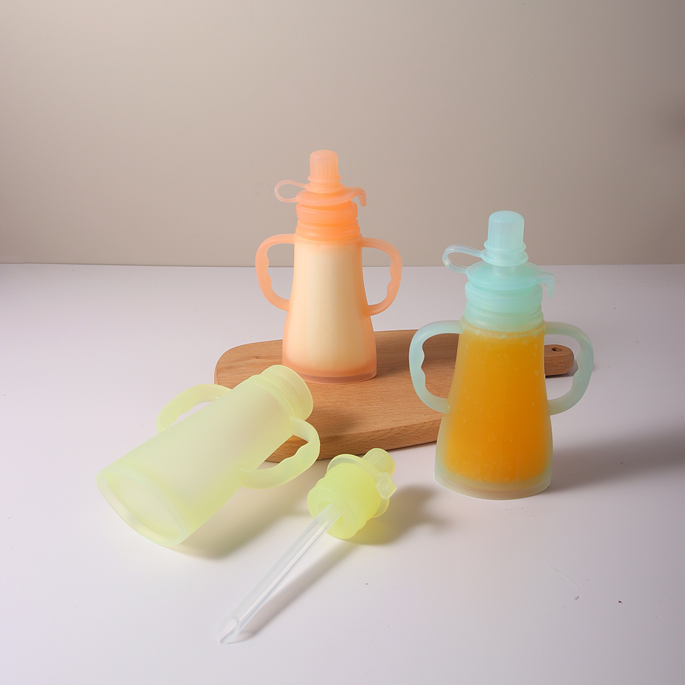 新しい再利用可能なシリコン製母乳保存バッグ、漏れ防止、吸引可 - Baby Food Reusable Pouches のレビューと価格