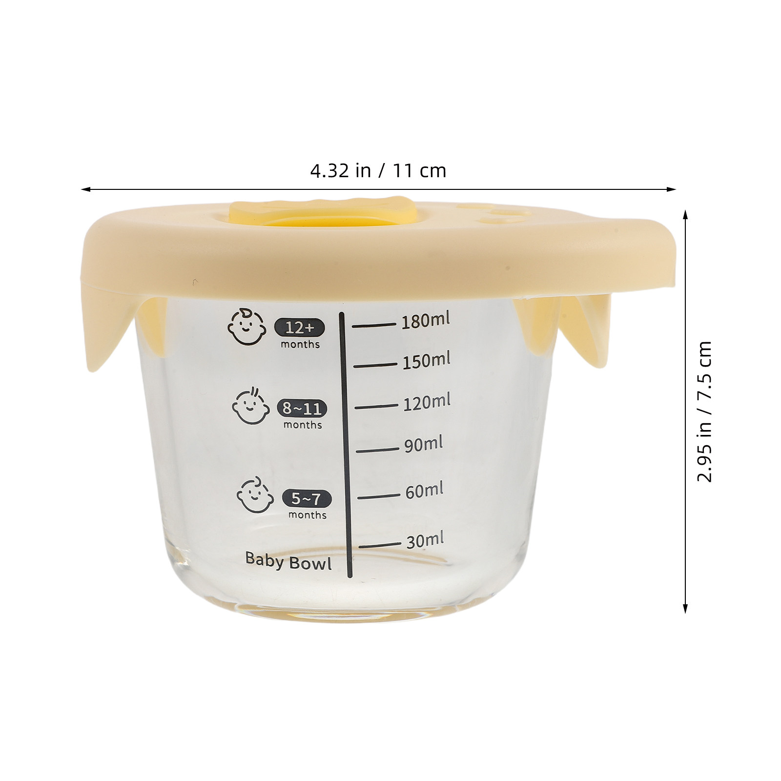 2個セット ベビーフード保存容器 ガラス製 密閉容器 230 - Baby Food Jars Glass のレビューと価格