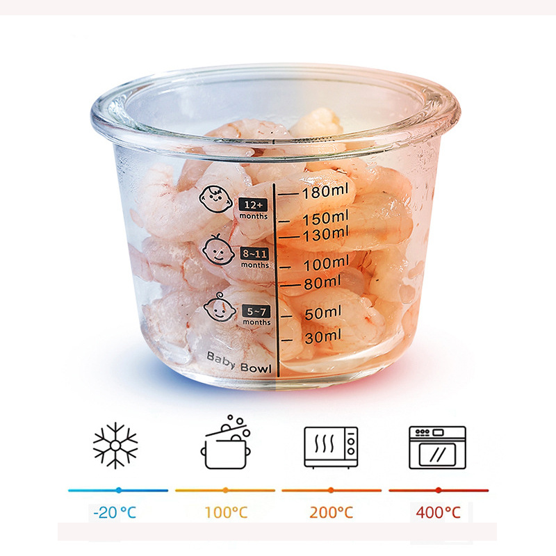 ふた付きベビーフード収納ジャー、幼児用の漏れ防止スナックピュ - Baby Food Jars Glass のレビューと価格