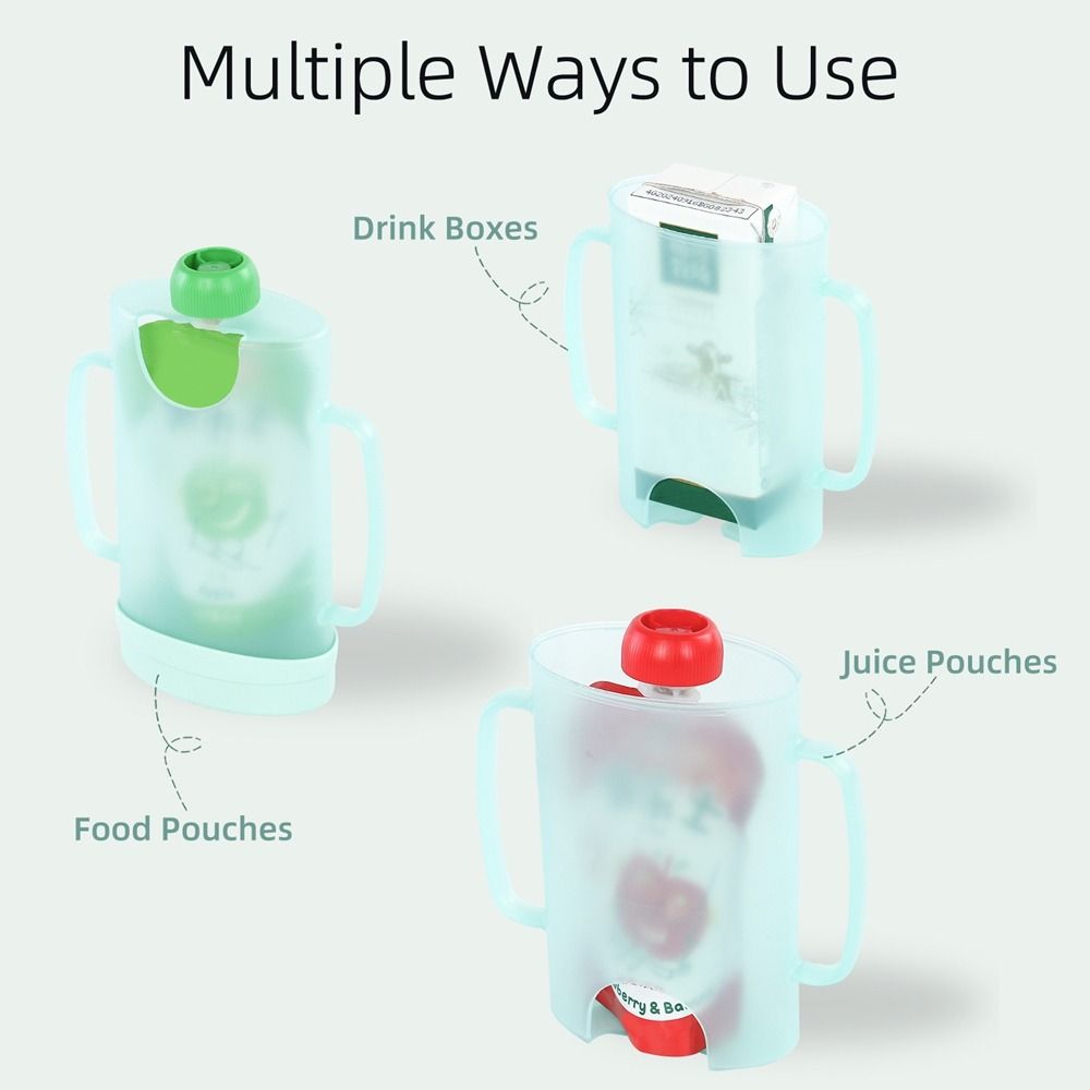 プラスチック製スクイーズパウチホルダー スクイーズプルーフ  - Baby Food Reusable Pouches のレビューと価格
